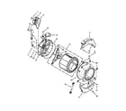 Whirlpool CHW9060AW0 tub and basket parts diagram