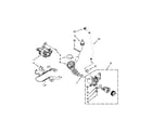 Whirlpool CHW9060AW0 pump and motor parts diagram