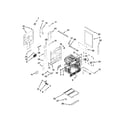 Whirlpool WGE755C0BH01 chassis parts diagram