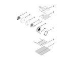 Whirlpool WGE755C0BE01 internal oven parts diagram