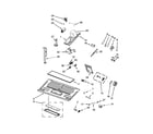 Whirlpool WMH73521CW1 interior and ventilation parts diagram