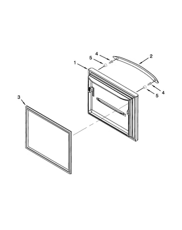 Freezer door parts