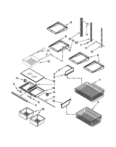 Shelf parts