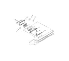 Maytag MDB6949SDH1 control panel and latch parts diagram