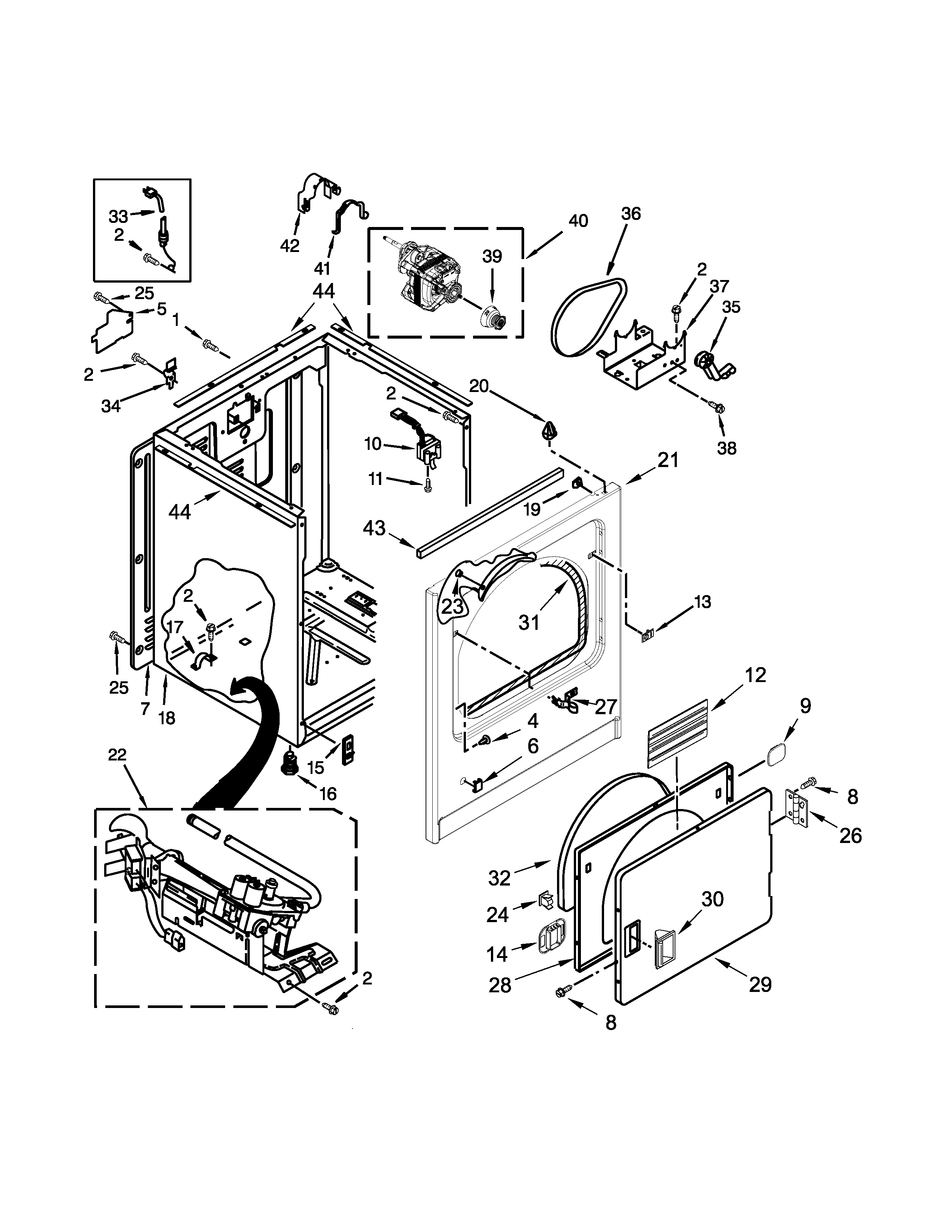 Cabinet parts