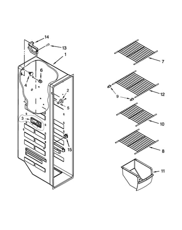 Freezer liner parts