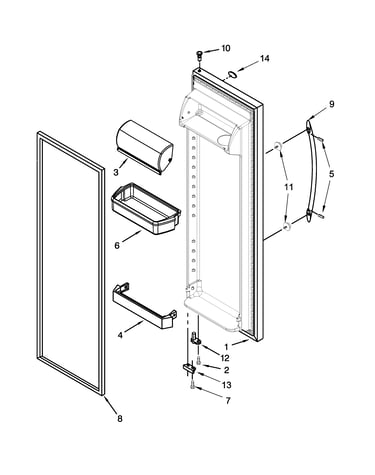 Refrigerator door parts
