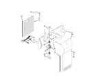 Whirlpool 5WRS25KNBW02 air flow parts diagram