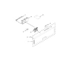 KitchenAid KDTE304DPA2 control panel and latch parts diagram