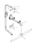 Upper wash and rinse parts