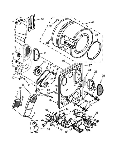 Dryer bulkhead parts