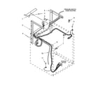 Whirlpool YWET4024EW0 dryer support and washer parts diagram