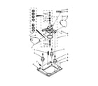 Whirlpool YWET4024EW0 machine base parts diagram