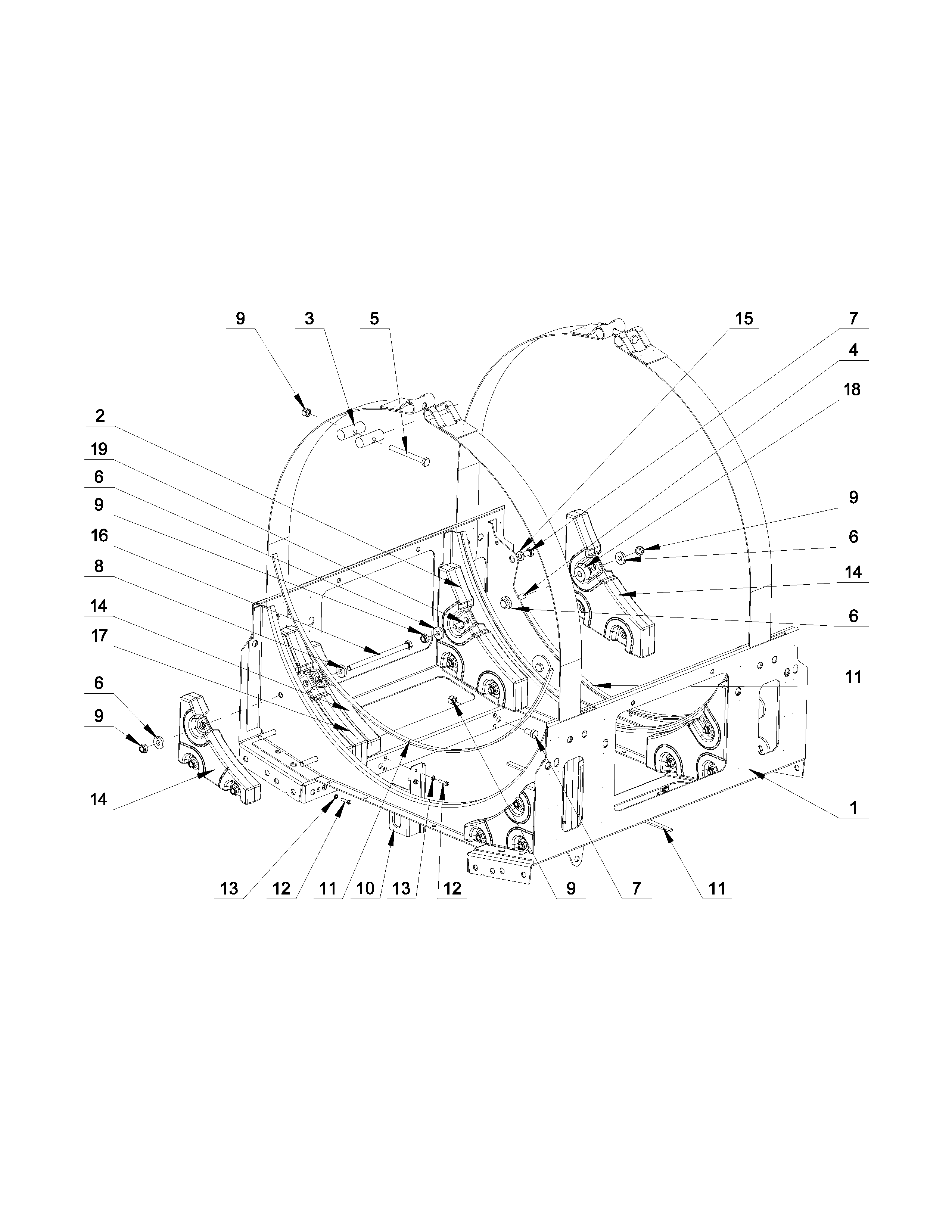 Upper frame parts
