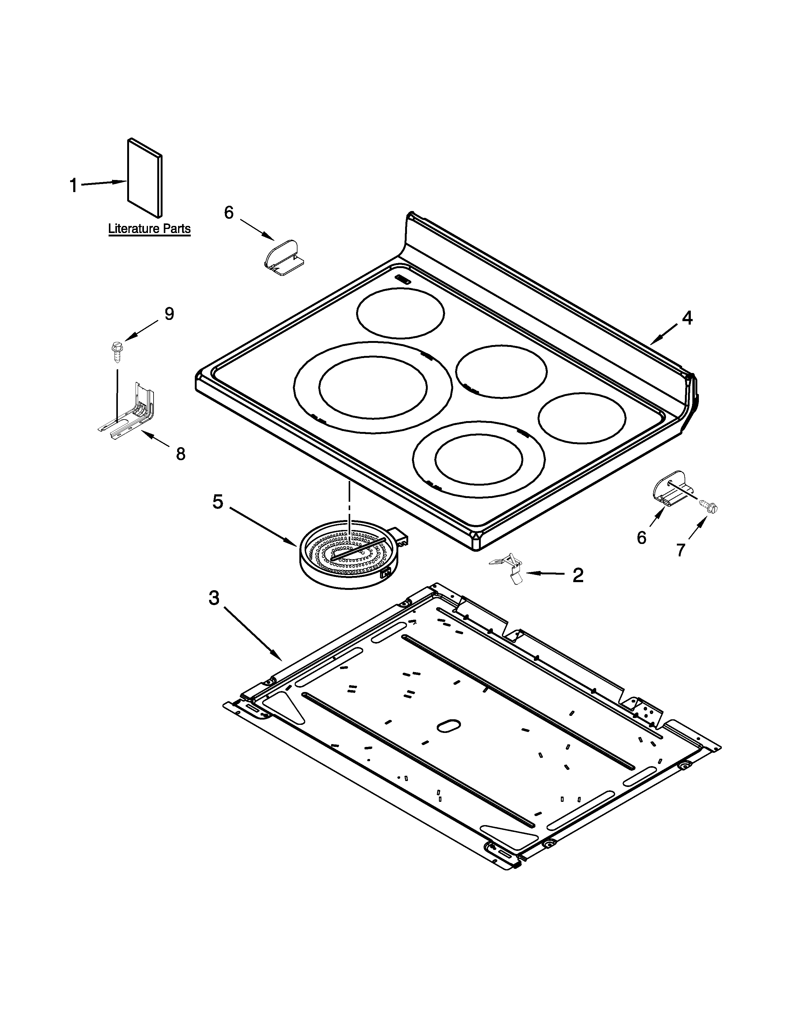 Cooktop parts