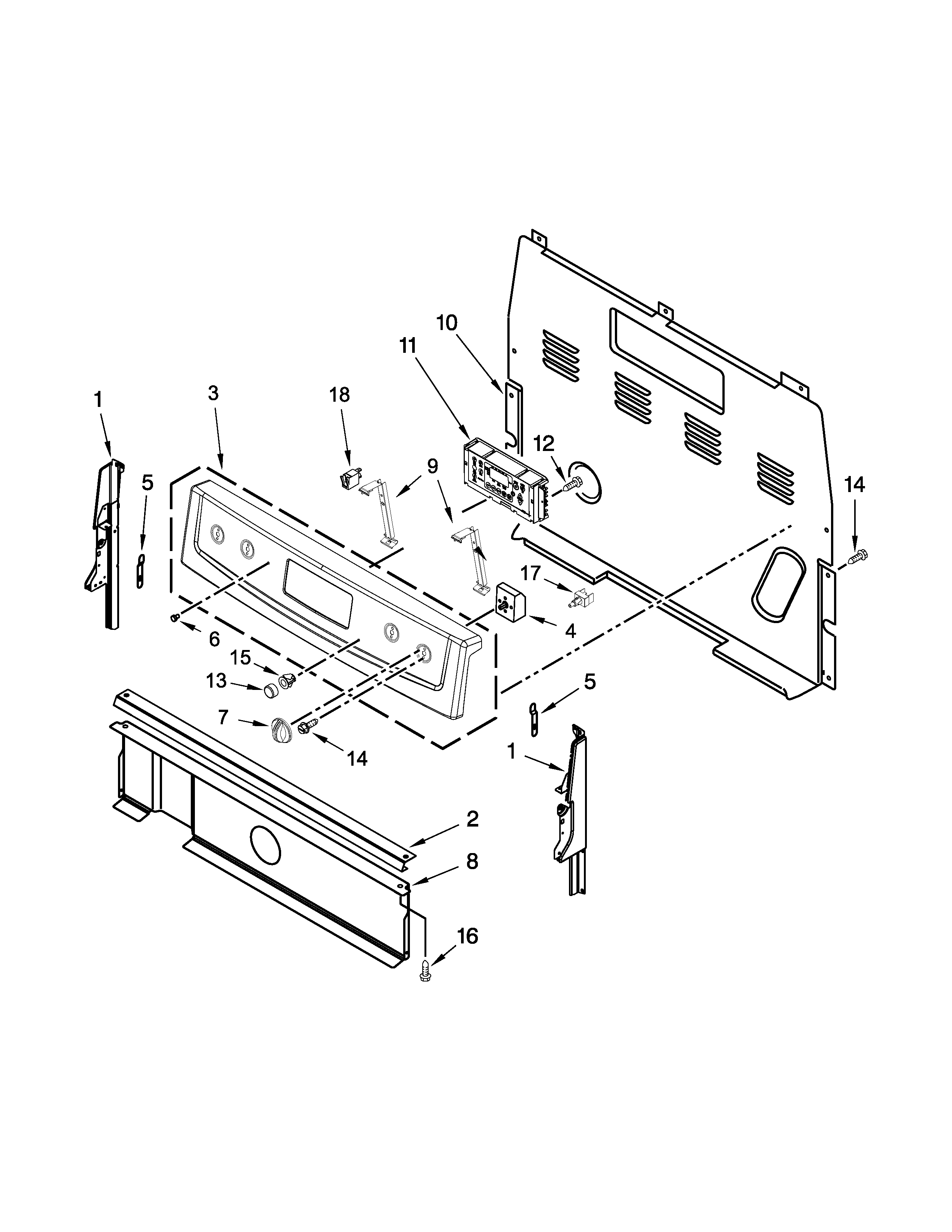 Control panel parts