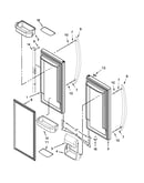 Refrigerator door parts