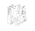 KitchenAid KSSC48FTS18 freezer liner and air flow parts diagram