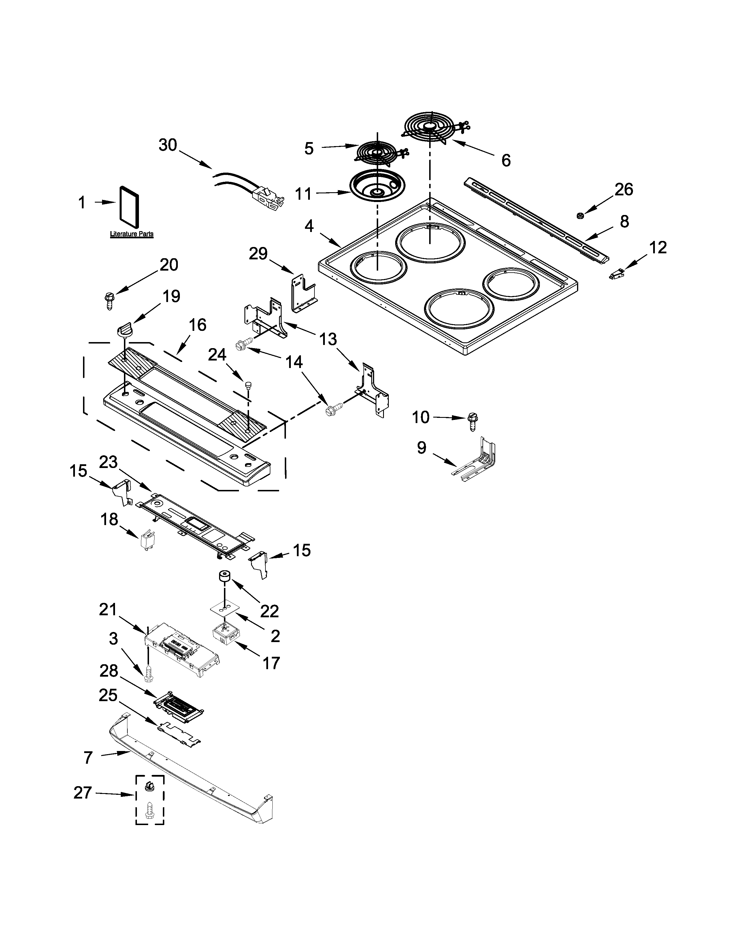 Cooktop parts