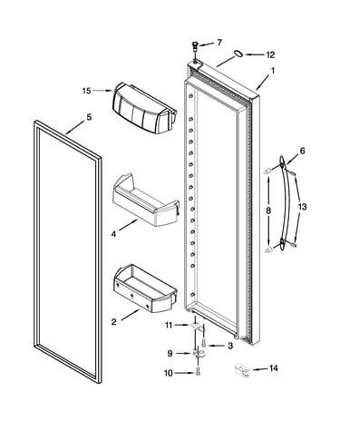Refrigerator door parts