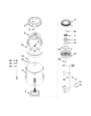 Motor, basket and tub parts