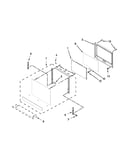 Lower oven door parts