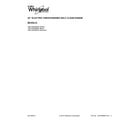 Whirlpool WFC340S0ES0 cover sheet diagram