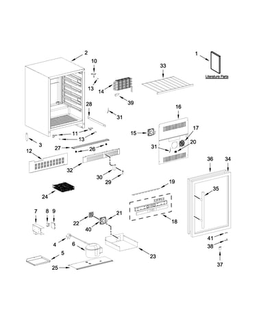 Wine center parts
