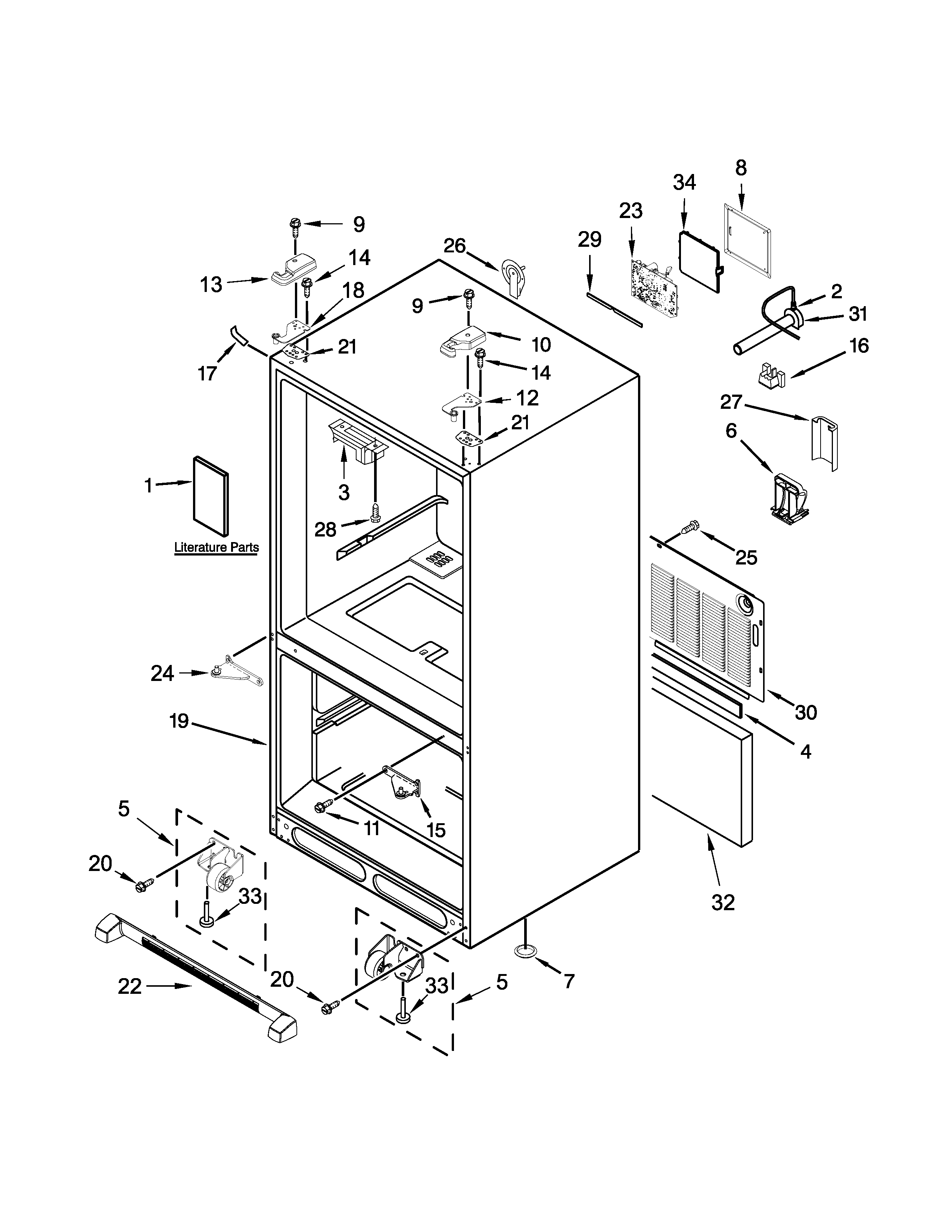 Cabinet parts