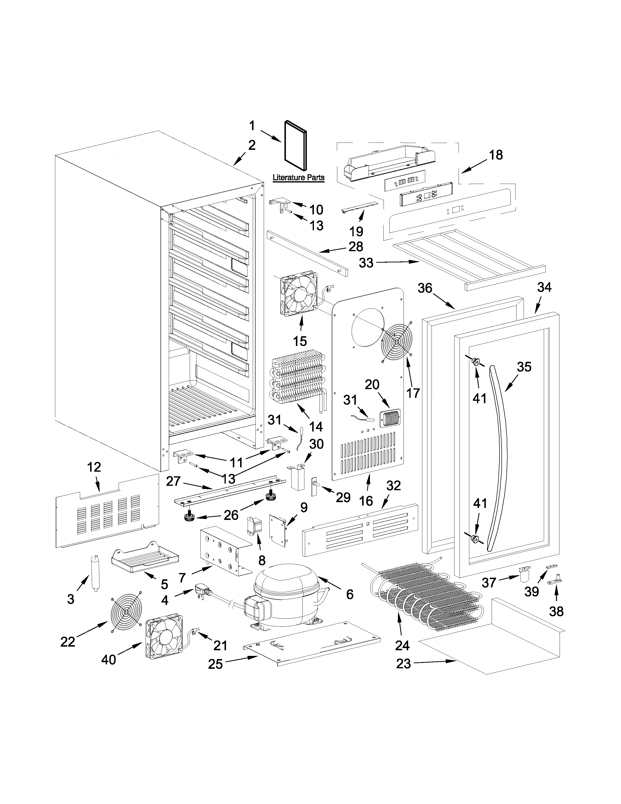 Wine center parts