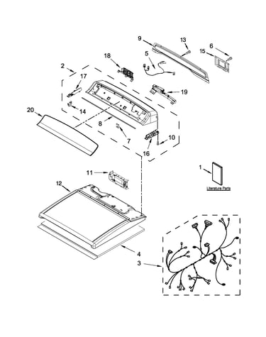 Top and console parts