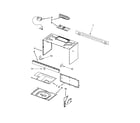 Whirlpool YWMH76718AS2 cabinet and installation parts diagram
