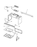 Cabinet and installation parts