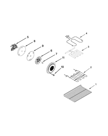 Internal oven parts