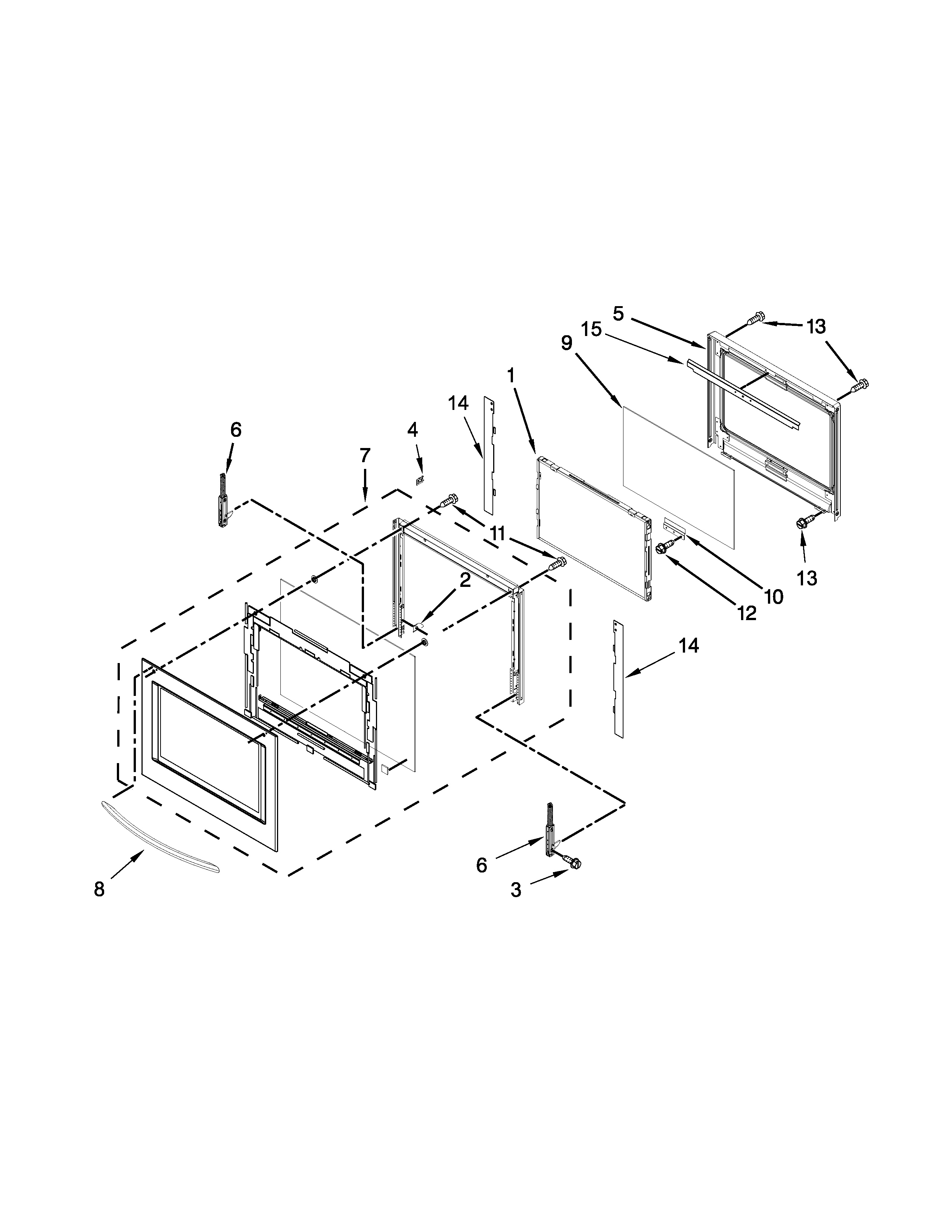 UPPER OVEN DOOR PARTS