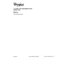 Whirlpool WMH1164XWS6 cover sheet diagram