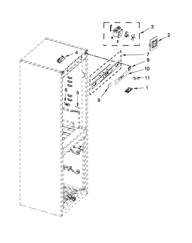 Refrigerator liner parts