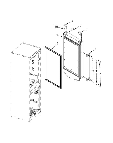 Refrigerator door parts