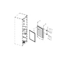 Maytag MBZ1153BES00 freezer door parts diagram