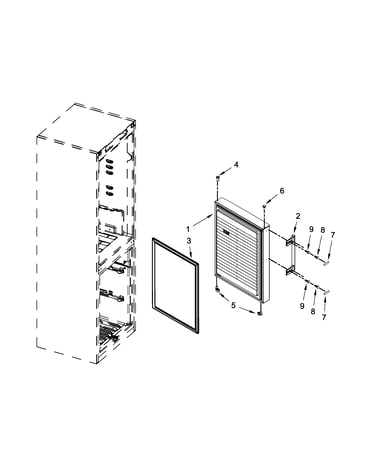 Freezer door parts