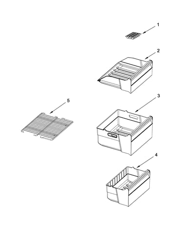 Freezer shelf parts