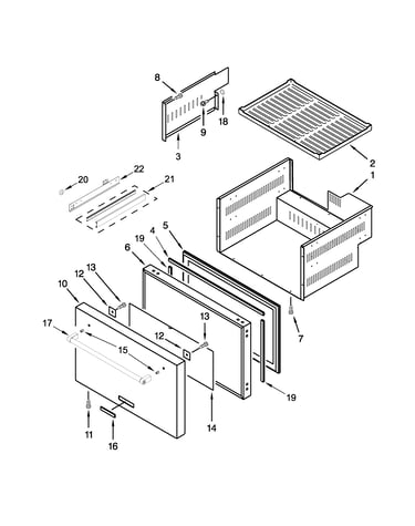 Lower drawer parts