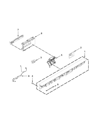 Control panel and latch parts