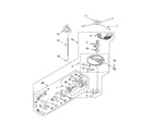 KitchenAid KDTM354ESS0 pump, washarm and motor parts diagram