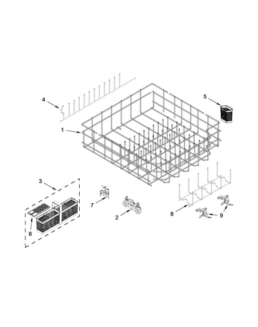 Lower rack parts
