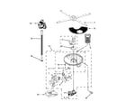 KitchenAid KDTE204EPA0 pump, washarm and motor parts diagram