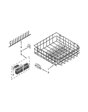 Lower rack parts