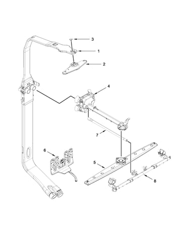 Upper wash and rinse parts