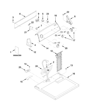 Top and console parts
