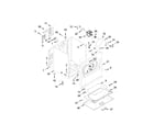 Whirlpool 1CWED4900DW0 cabinet parts diagram